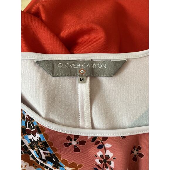 Clover Canyon Dress Sleeveless Paisley Floral Rust Blue Round Neck A Lin… - Picture 5 of 5